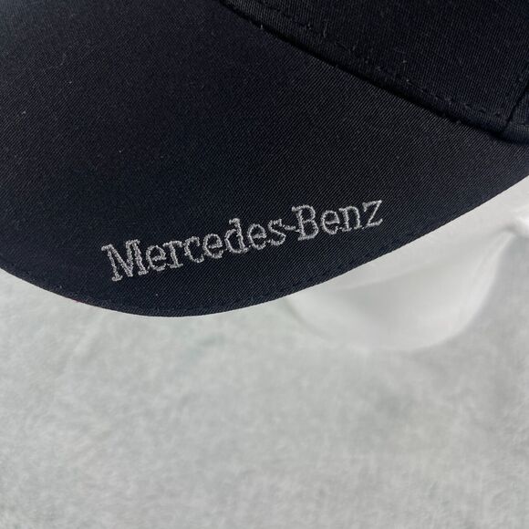 Mercedes Benz Baseball Cap Strap Back Adjustable Black Embroidered One Size - Picture 5 of 11
